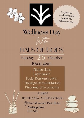 Wellness Day Join us for a relaxing Sunday in collaboration with Haus of Gods 